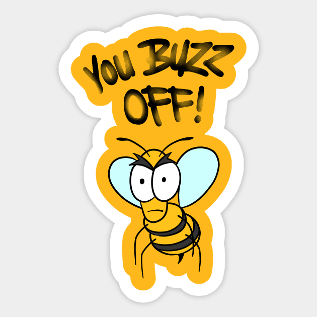 Bee Hunour - You Buzz Off - Aronimation Sticker by aronimation